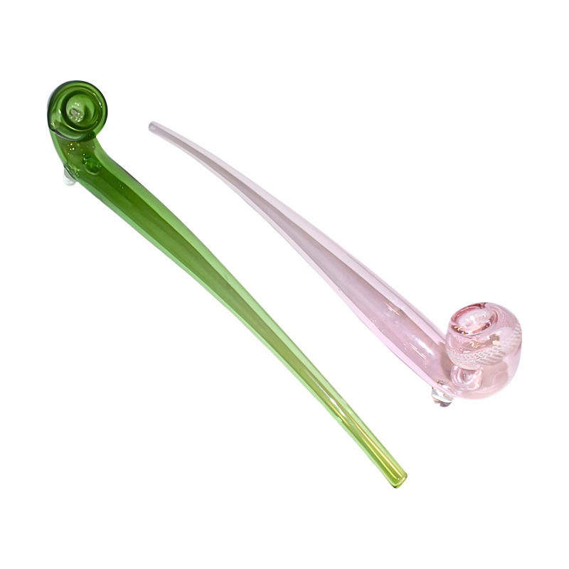 12" Color Tube Sherlock Hand Pipe – 2ct Pack