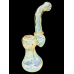 7.5" Silver Fumed Air Trap Bubble Bubbler Hand Pipe - [STJ105]