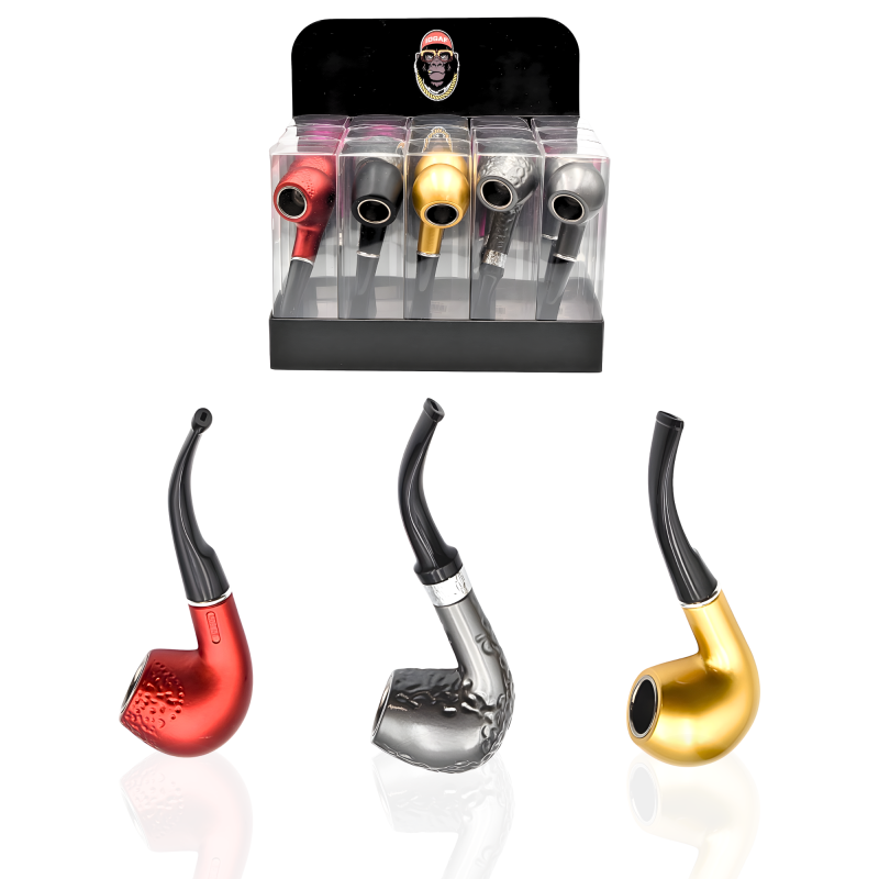 IDGAF Vibrant Color Sherlock Pipe – 15ct Display
