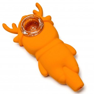 4.5" Hoof 'n' Puff - Silicone Reindeer Hand Pipe - [TX786]