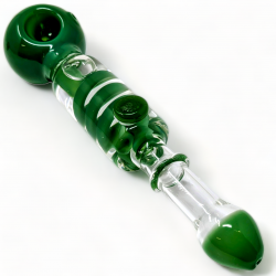 8" Glycerin Filled Swirly Whirly Hand Pipes [WPAX-04]