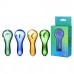 Shop Clover Glass 4" Colored Glass Spoon Hand Pipe at Skygate Wholesale Clover Glass 4 Inch Colored Glass Spoon Hand Pipe
