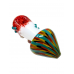 4.3" Mushroom Design Glass Hand Pipe - [WSG824]