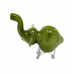 Regular Size Frit Elephant Animal Hand Pipe Mixed Colors - [XAEL]