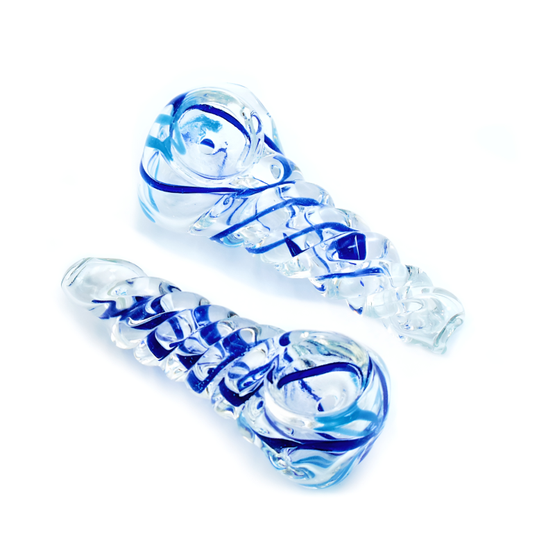 2.5" Twisted Rod Spoon Hand Pipe – 2ct Pack