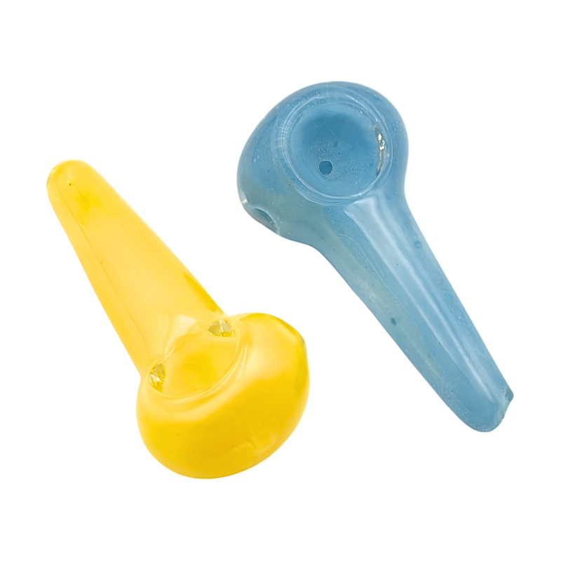 2.5" Heavy Frit Art Spoon Pipe – 2ct Pack