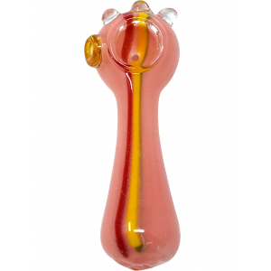 4" Frit & Multi Marble Head Hand Pipe [XQ177]