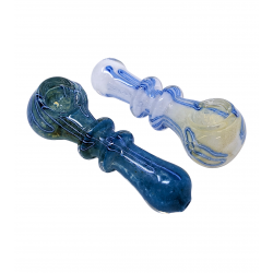 4" Frit Art Hand Pipe (Pack Of 2) [ZD106]