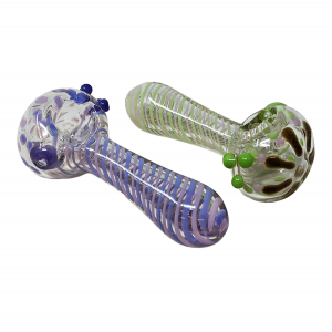 4" Slime Spiral Art Hand Pipe (Pack Of 2) [ZD110]
