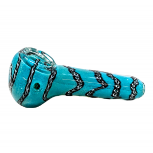 3.5" Frit & Twisted Rope Art Hand Pipe (Pack of 5) - [ZD119]