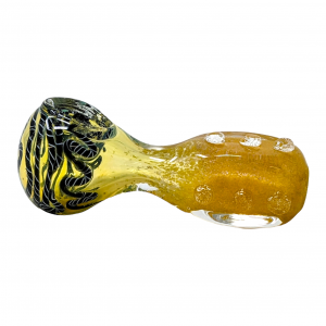 4.5" Frit & Fumed Marble Art Hand Pipe (Pack of 2) - [ZD125]
