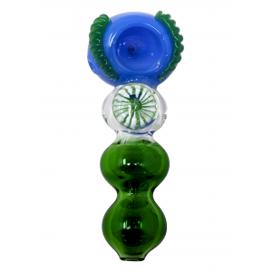 4.5" Flower Marble Art Hand Pipe (Pack of 2) - [ZD126]