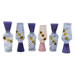 3" Slyme Swirl Vase Shape Chillums (Pack of 6) - [ZD137]