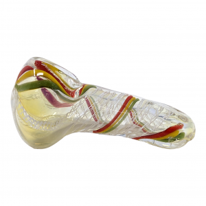 2.5" Rasta Silver Fumed Hand Pipe (Pack of 10) - [ZD142]