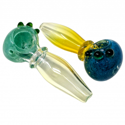 4" Frit Head with Single Rim Hand Pipe (Pack of 2) - [ZD143]