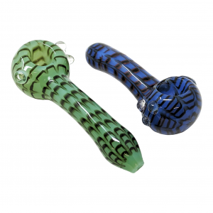5" Colored Tube Net Art Hand Pipe (Pack of 2) - [ZD149]
