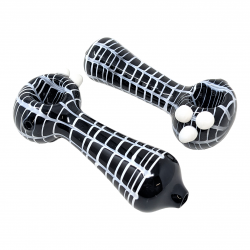 4.5" Black & White Checkers Hand Pipe (Pack of 2) - [ZD155]