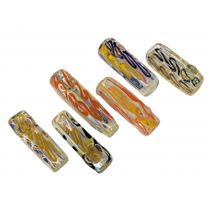 3" Silver Fumed Rectangular Hand Pipe (Pack of 6) - [ZD164]