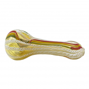 4" Rasta Art Twisted Rope Flat Mouth Hand Pipe (Pack of 2) - [ZD165]