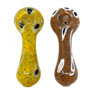 4" Frit Body Circle Art Hand Pipe (Pack of 2) - [ZD203]