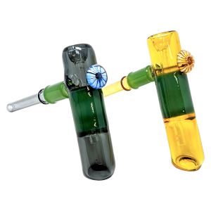 7" Two Tone Bubbler Hand Pipe (Pack of 2) - [ZD209]