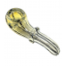 3.5" Mini Silver Fumed Single Rim Sherlock Hand Pipe - (Pack of 10) [ZD220]