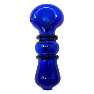 4.5" Colored Tube Frit Art Double Rim Hand Pipe (Pack of 2) [ZD72]