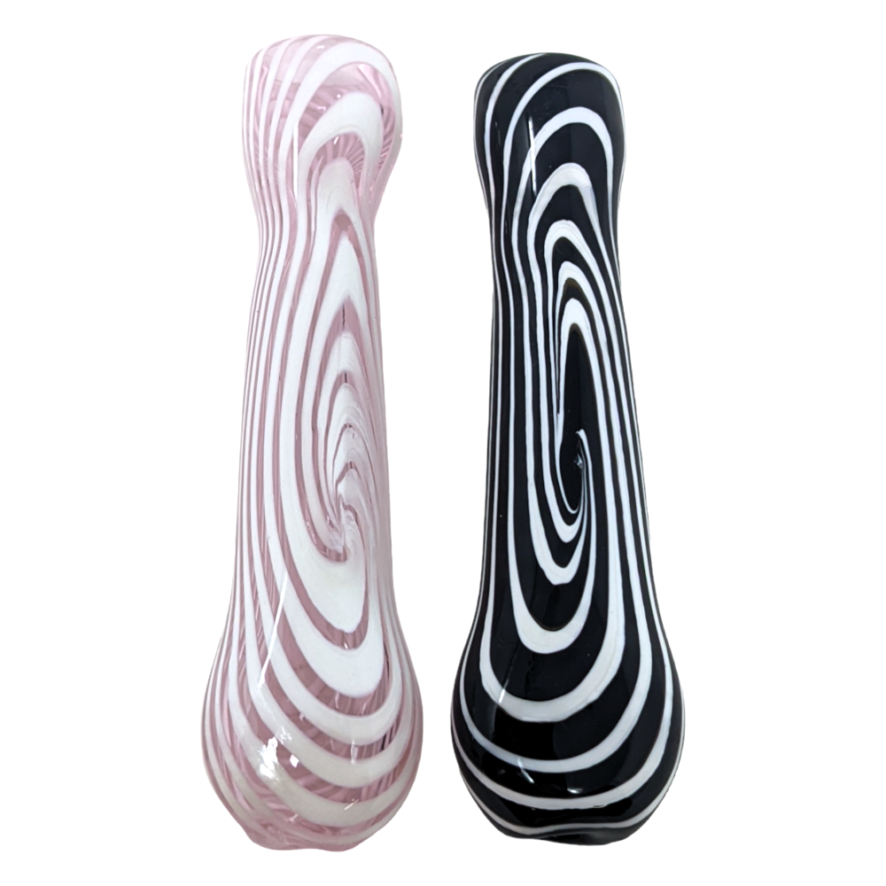 3.5" Assorted Color Spiral Chillum Hand Pipe (Pack of 2) - [GWRKP146]