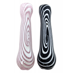 3.5" Assorted Color Spiral Chillum Hand Pipe (Pack of 2) - [GWRKP146]
