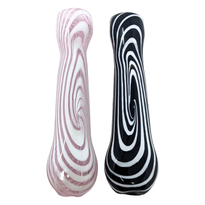 3.5" Assorted Color Spiral Chillum Hand Pipe (Pack of 2) - [GWRKP146]