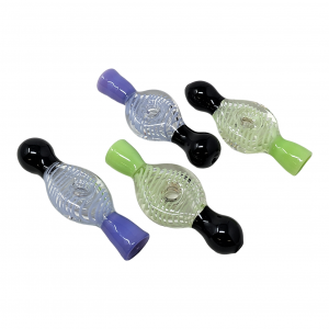 3" Slyme & Black Tube Joint Donut Chillums (Pack of 4) - [ZD135]