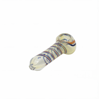 3.5" Gold Fumed Twirl Art Hand Pipe – 2ct Pack