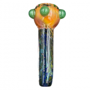 3" Double Tube Heavy Fumed Marble Art Chillum  Hand Pipes 5-Pack [HGCH172-B] 