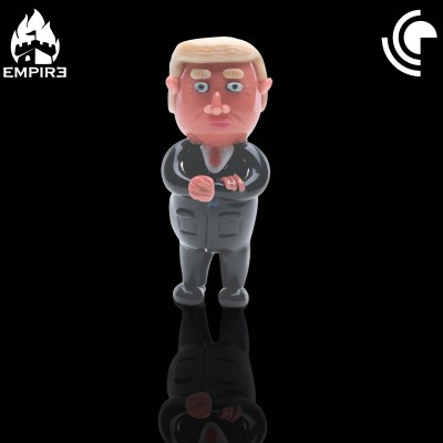 Empire Glassworks - Agent Orange Dry Pipe [1702]*