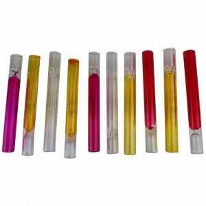 3'' Glass Color Bat Hand Pipe Assorted (Pack of 10) [GCB] 