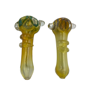 4" Gold Fumed R4 Art Heavy Hand Pipe (Pack of 2) [SDK360]