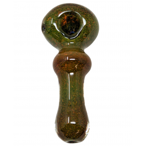 4.5" Exotic Frit Hand Pipe Ball In Stem [AM57]
