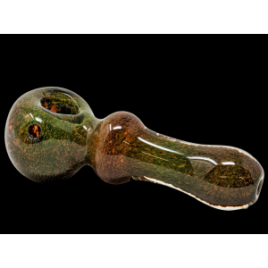 4.5" Exotic Frit Hand Pipe Ball In Stem [AM57]