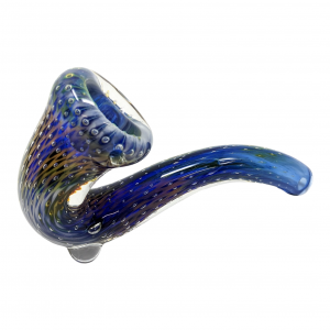 5" Air Pocket Sherlock Air Trap In Layers Of Glass Gold & Silver Fumed [AM135]