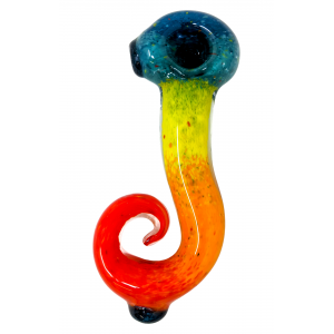 5" Serpentine Pipe Assorted Frits Hand Pipe [AM30]