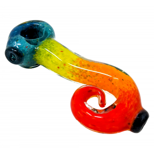 5" Serpentine Pipe Assorted Frits Hand Pipe [AM30]