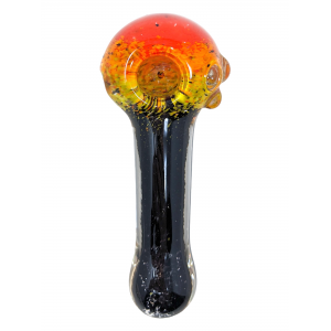 4.5" Marley Sunshine Pipe Rasta Pattern Frits [AM379]