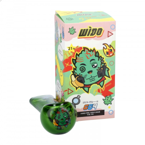 Wido-GG4 Hand Pipe-Transparent Green-4"