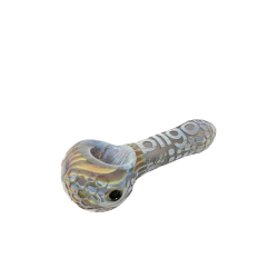 4.5" BIIGO Glass - Heady Deep Etched Work Hand Pipe By Lookah [GT028T] 