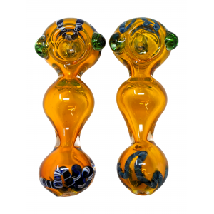 4" Heavy Gold Fumed Hand Pipe (Pack Of 2) - [BK229]