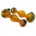 4" Heavy Gold Fumed Hand Pipe (Pack Of 2) - [BK229]