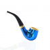 4.5 Inch Spectrum of Smoke Sherlock Glass Hand Pipe Assorted Colors