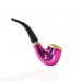 4.5 Inch Spectrum of Smoke Sherlock Glass Hand Pipe Assorted Colors