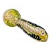 8" Silver Fumed Swirl Art 400g Heavy Hand Pipe - [BT07]