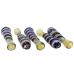 3" Silver Fumed Slyme Rainbow Ribbon Wrap Chillum Hand Pipe - (Pack of 5) [DJ472]